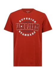 Jack & Jones Plus T-Shirt Dunkelrot/Rot/Bordeaux/Dunkelrot/Rot/Bordeaux/Dunkelrot/Rot/Bordeaux