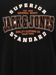 Jack & Jones Plus T-Shirt orange/schwarz/wei