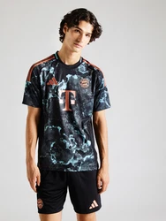 ADIDAS PERFORMANCE Trikot 'FC Bayern München 2024/2025' Away hellblau/dunkelgrau/koralle/schwarz