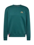 ALPHA INDUSTRIES Sweatshirt dunkelgrn/orange