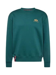 ALPHA INDUSTRIES Sweatshirt dunkelgrn/orange