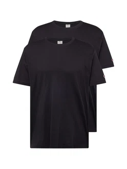 Champion T-Shirt 2Pack Crew-Neck Authentic Athletic Apparel (2-tlg.) schwarz