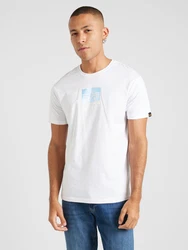 ALPHA INDUSTRIES T-Shirt hellblau/weiß