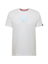 T-Shirt hellblau / wei
