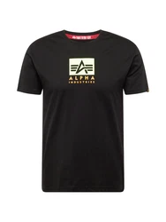 ALPHA INDUSTRIES T-Shirt limette/orange/schwarz