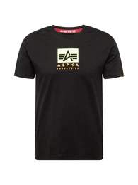 T-Shirt limette / orange / schwarz