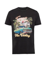 T-Shirt 'SUMMER CAR' trkis / grn / schwarz / wei