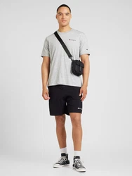 Champion T-Shirt Crewneck Kurzarmshirt navy/graumeliert/rot