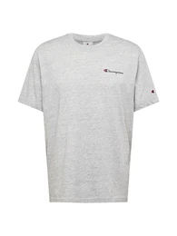 T-Shirt navy / graumeliert / rot
