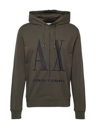 Sweatshirt khaki / schwarz