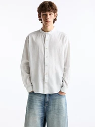 Pull&Bear Hemd blau/weiß