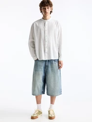 Pull&Bear Hemd blau/weiß