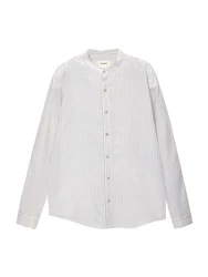 Pull&Bear Hemd blau/weiß