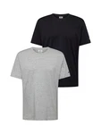 Champion T-Shirt 2Pack Crew-Neck Authentic Athletic Apparel (2-tlg.) graumeliert/schwarz