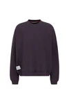 ALPHA INDUSTRIES Sweatshirt aubergine/weiß
