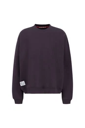 Sweatshirt aubergine / wei