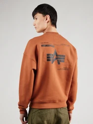 ALPHA INDUSTRIES Sweatshirt cognac/schwarz