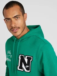 Nike Sportswear Sweatshirt 'CLUB' grün/schwarz/weiß