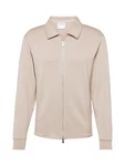 SELECTED HOMME Sweatjacke 'SLHEMANUEL SOFT FULL ZIP SWEAT NOOS' beige