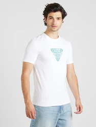 Guess T-Shirt blau/wei