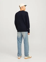 JACK & JONES Pullover JJEPerfect nachtblau