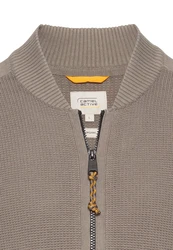 camel active Strickjacke Cardigan schlammfarben