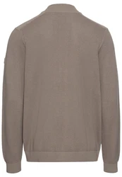 camel active Strickjacke Cardigan schlammfarben