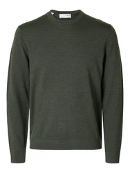 SELECTED HOMME Pullover SLHTray Dunkelgrün/Dunkelgrün/Dunkelgrün/Dunkelgrün