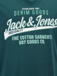 Jack & Jones Plus T-Shirt smaragd/tanne/wei