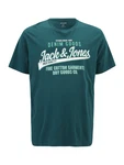Jack & Jones Plus T-Shirt smaragd/tanne/wei