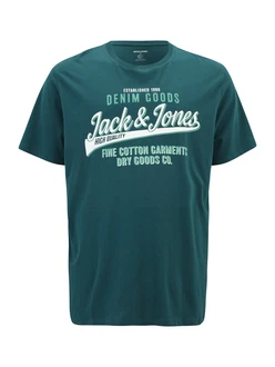 Jack & Jones Plus T-Shirt smaragd/tanne/wei Jack & Jones Plus T-Shirt smaragd/tanne/wei