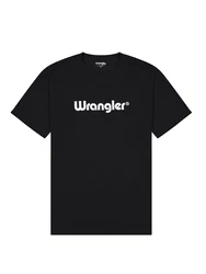 Wrangler T-Shirt Logo Tee schwarz/wei