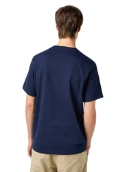 Wrangler T-Shirt Logo Tee marine/weiß