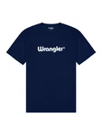 Wrangler T-Shirt Logo Tee marine/weiß