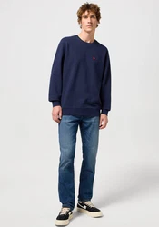 WRANGLER Sweatshirt 'Sign Off' marine