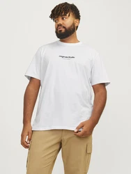 Jack & Jones Kurzarmshirt JORVESTERBRO TEE SS CREW NECK NOOS schwarz/weiß