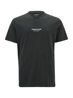Jack & Jones Kurzarmshirt JORVESTERBRO TEE SS CREW NECK NOOS anthrazit/wei Jack & Jones Kurzarmshirt JORVESTERBRO TEE SS CREW NECK NOOS anthrazit/wei