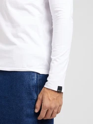 Replay Langarmshirt weiß