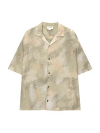 Hemd khaki / pastellgrn / wei