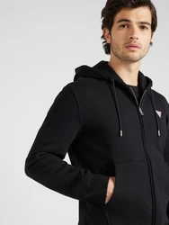 GUESS JEANS Sweatjacke schwarz