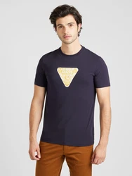 Guess T-Shirt dunkelblau/gelb/weiß