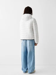 Bershka Jacke schwarz/weiß