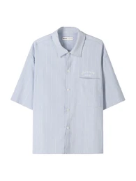 Hemd pastellblau / wei