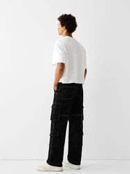 Bershka Hose schwarz
