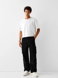 Bershka Hose schwarz