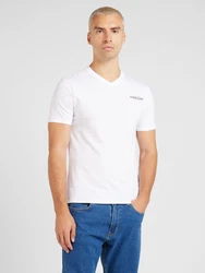 GUESS JEANS T-Shirt rot/schwarz/weiß