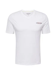 GUESS JEANS T-Shirt rot/schwarz/weiß