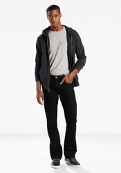 LEVI'S Jeans '527' Bootcut-Slim schwarz