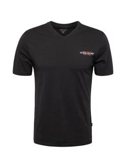 GUESS JEANS T-Shirt rot/schwarz/weiß