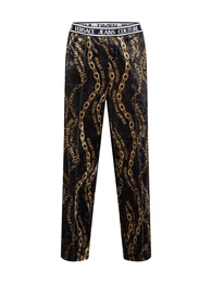 Hose gold / schwarz